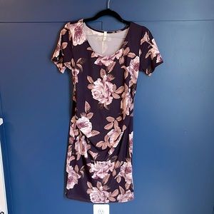 Pinkblush Maternity Dress - Plum Rose Fitted